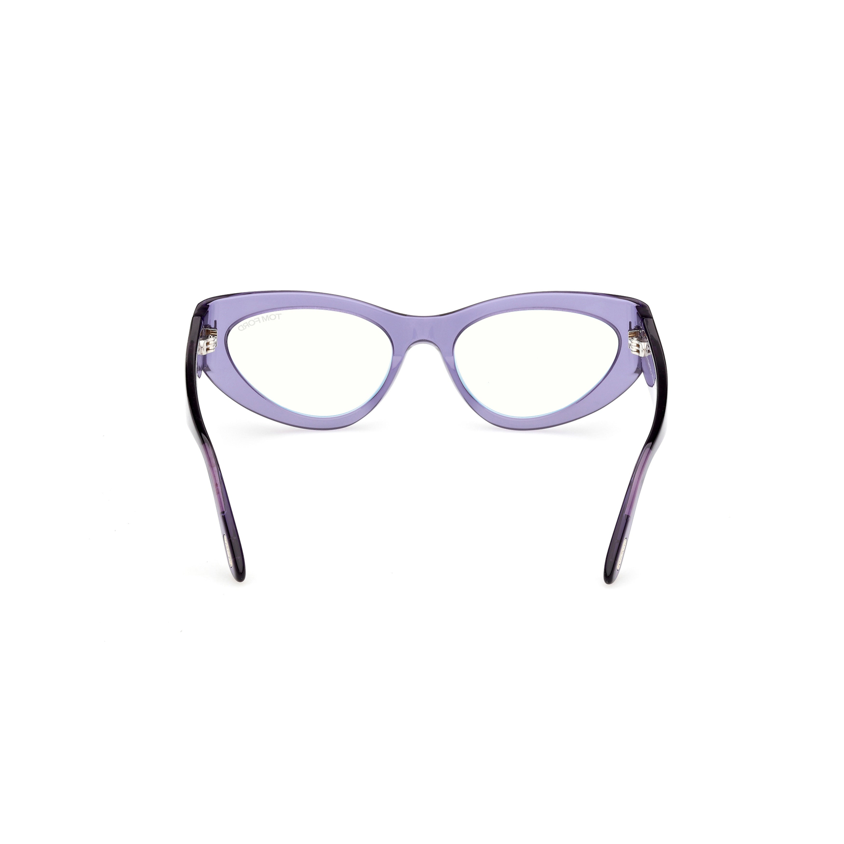 Ft6134-B Translucent Purple Cat-Eye Sunglasses