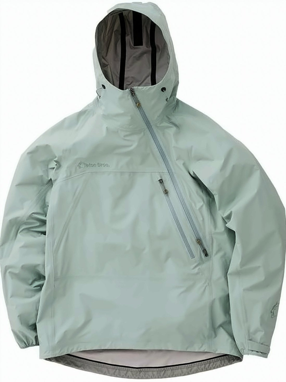 Asymmetrical Front Zipper Jacket with Hood