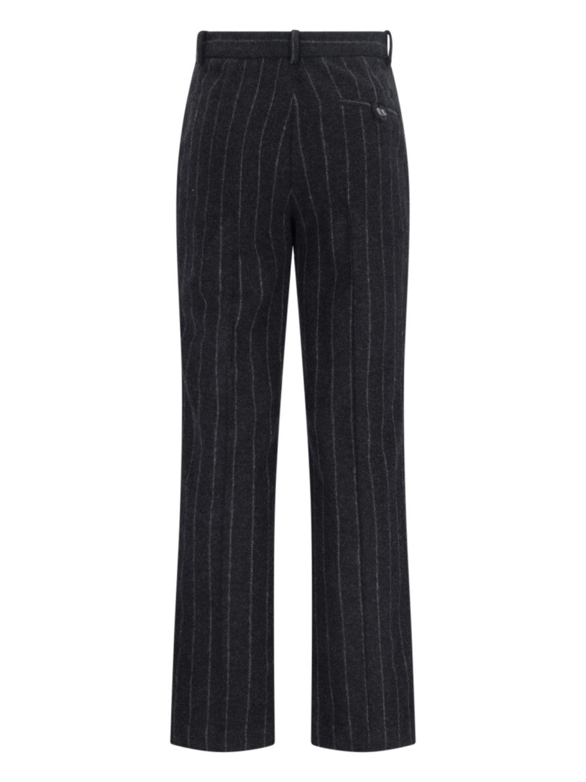 Tailored Trousers In Black Wool Blend