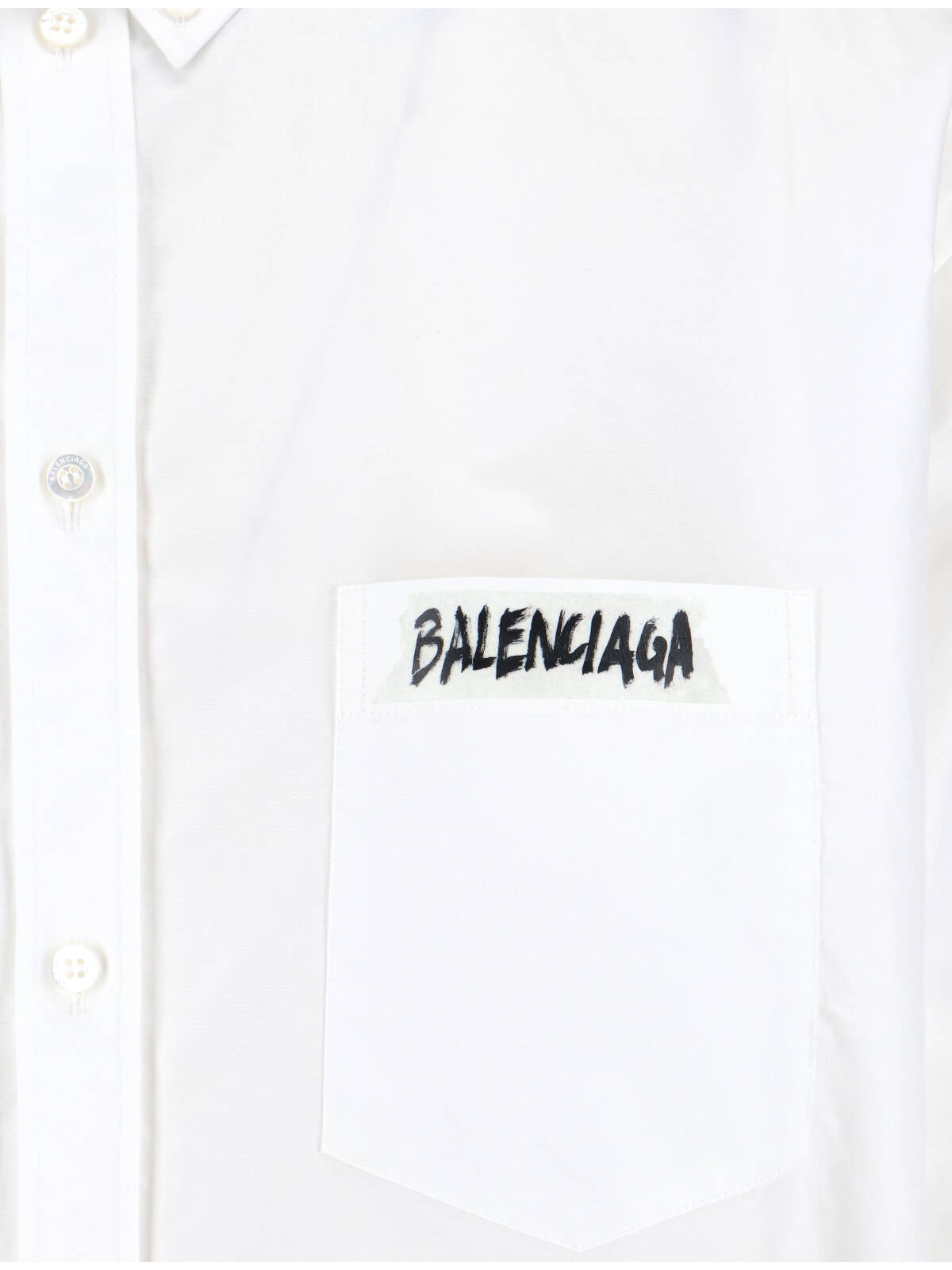 "Masking Tape" Shirt – White