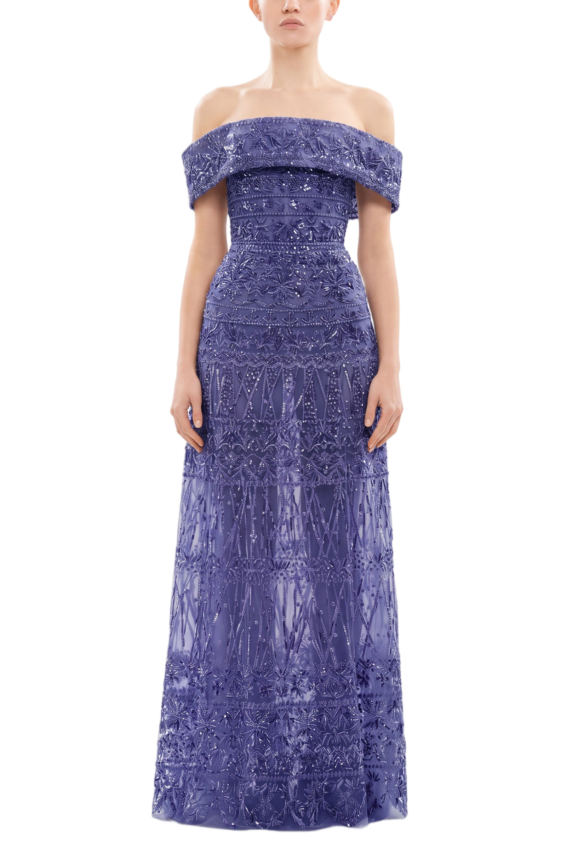 Beaded Tulle Dress