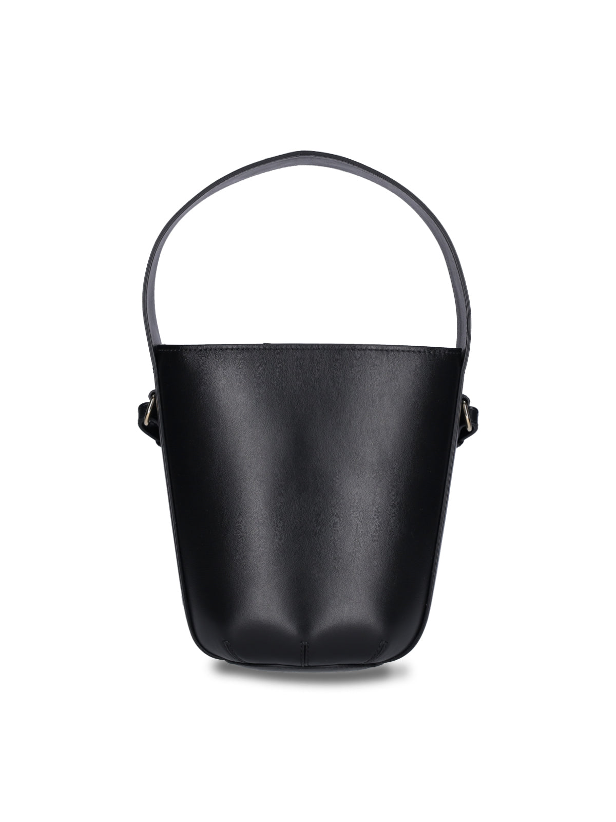 Black Sense Mini Leather Bucket Bag