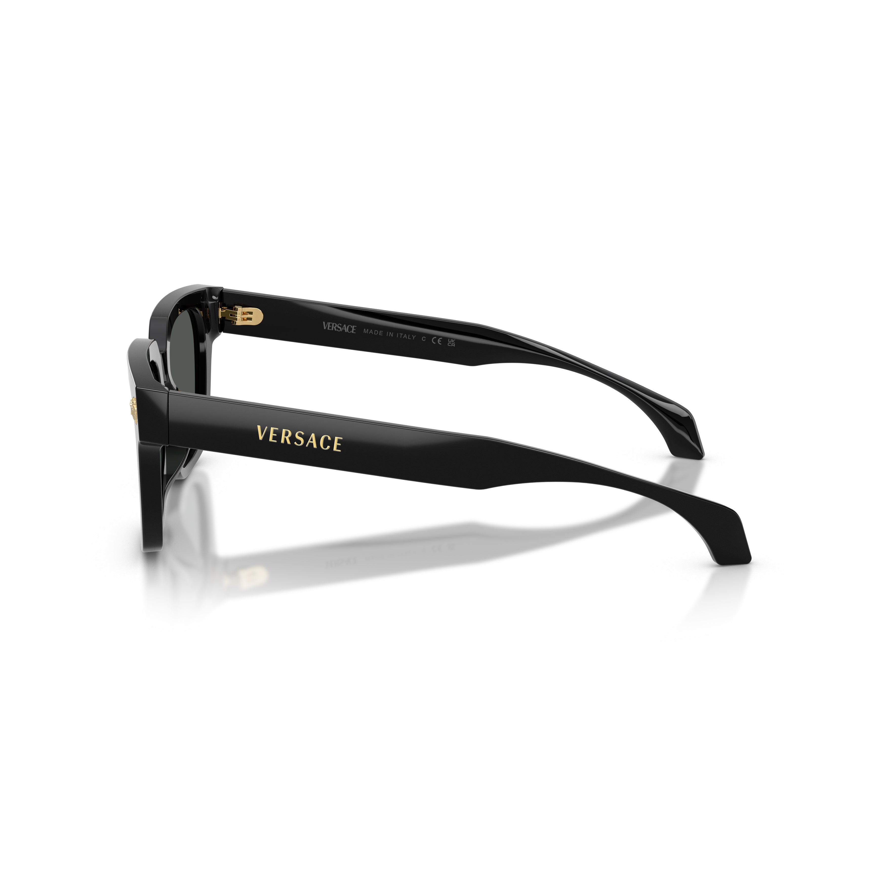0ve4510u Rectangular Black Acetate Sunglasses