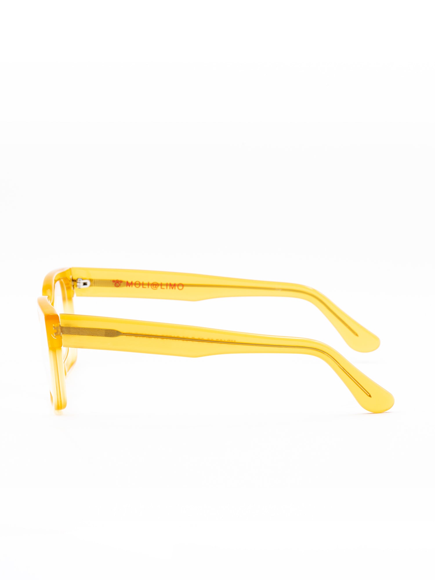 Modern Rectangular Optical Frames in Vibrant Yellow and Orange