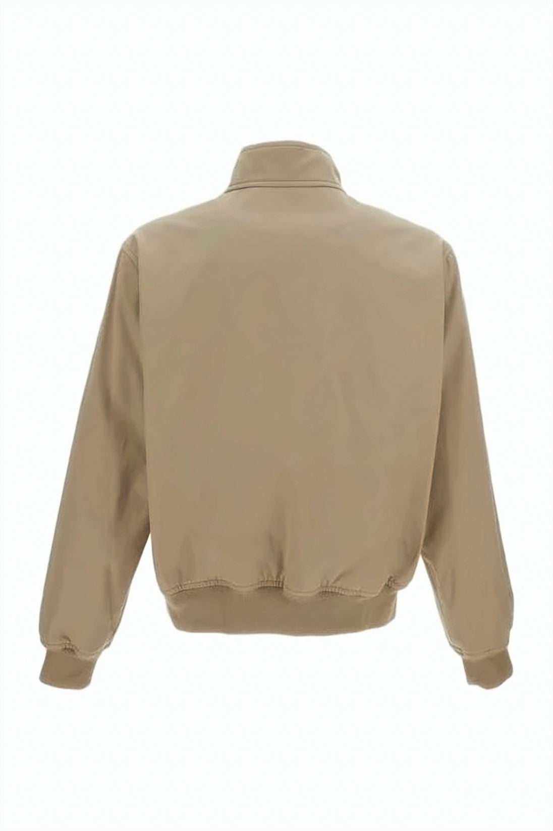 Cropped Cotton Jacket with High Stand Collar