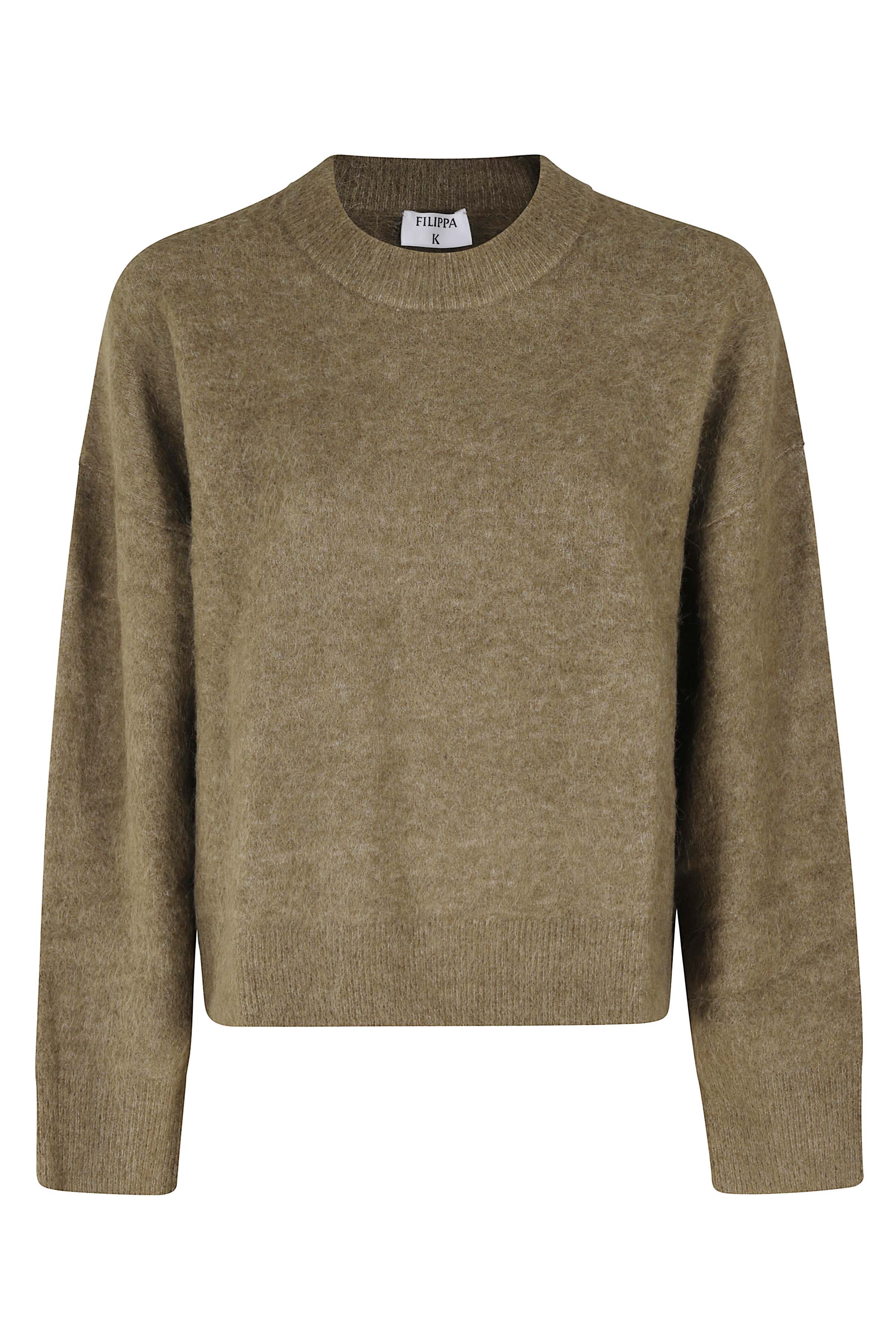 Textured Green Alpaca Wool Blend Sweater