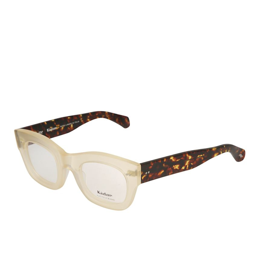 Ariete Translucent Beige and Tortoiseshell Frame Eyeglasses