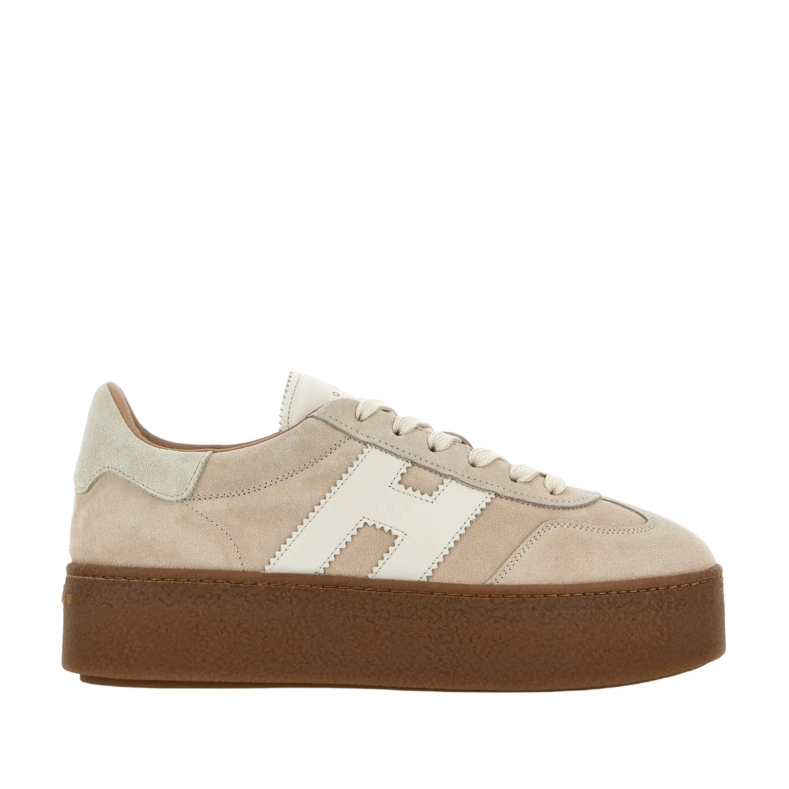 Beige H698 Allacciato H Lace-Up Shoes