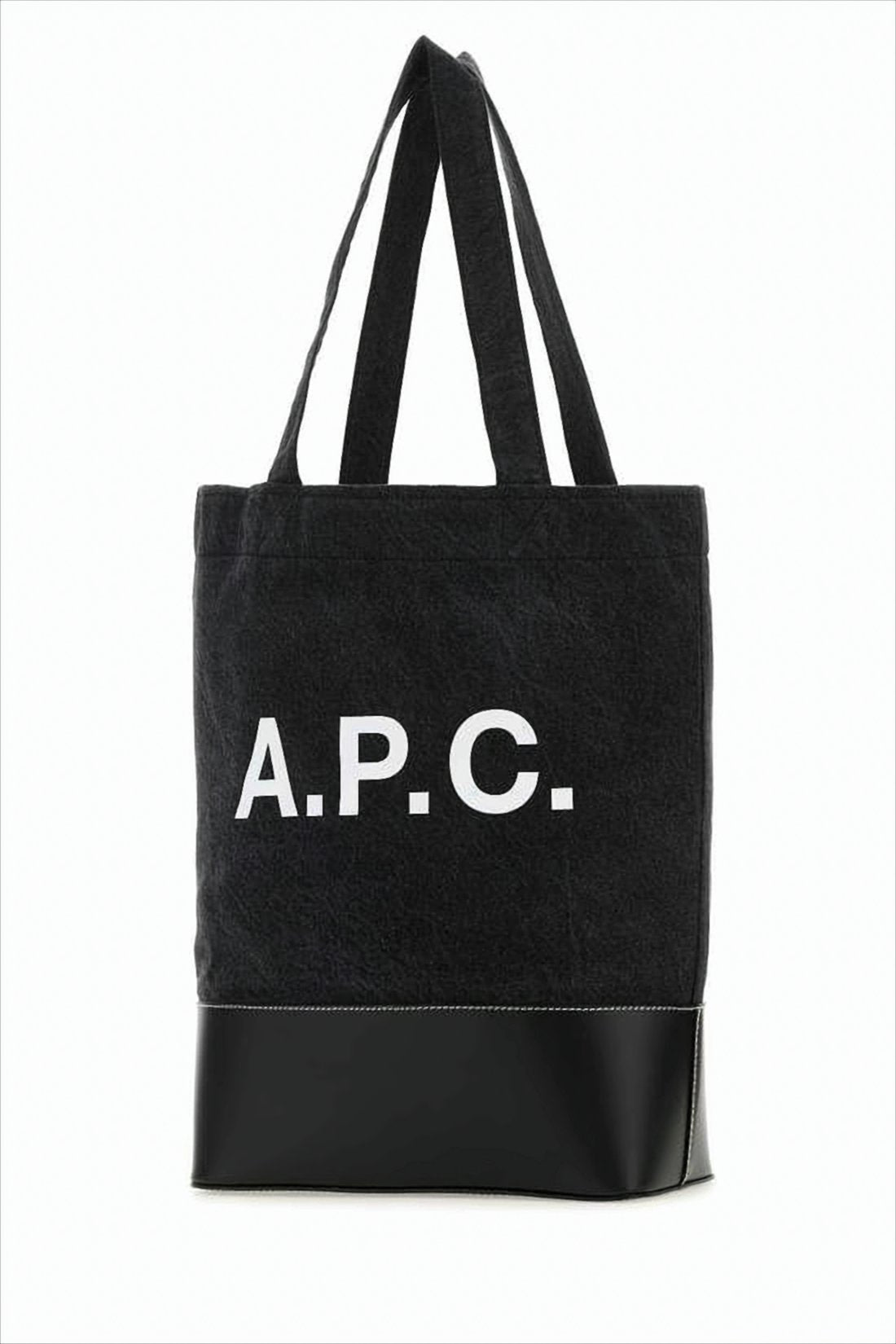 Structured Black Canvas Tote