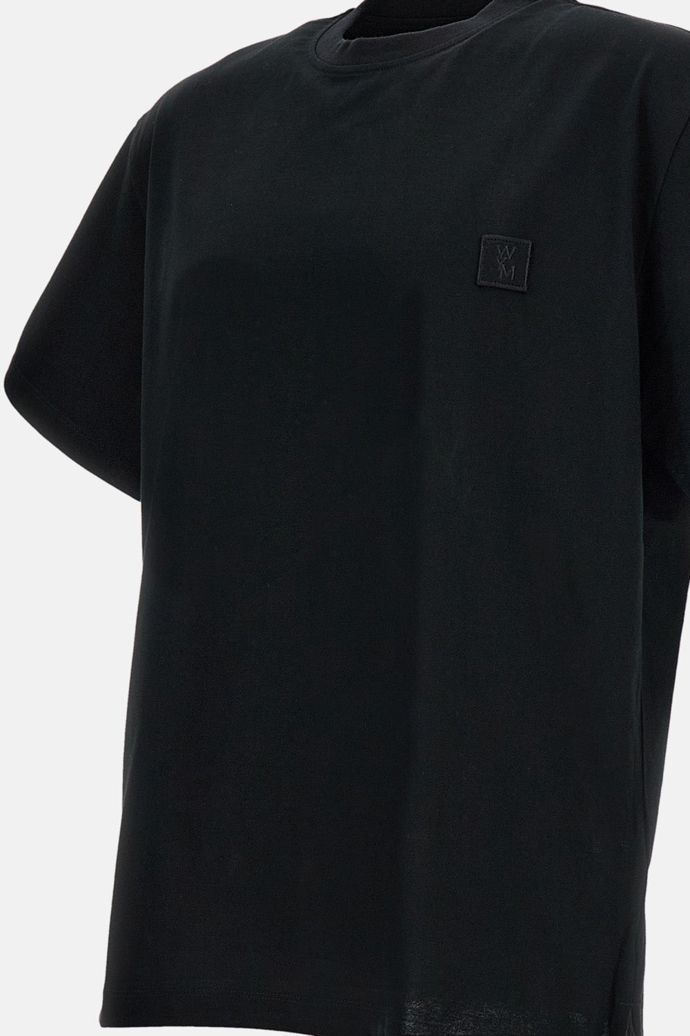 Black Logo Cotton T-Shirt