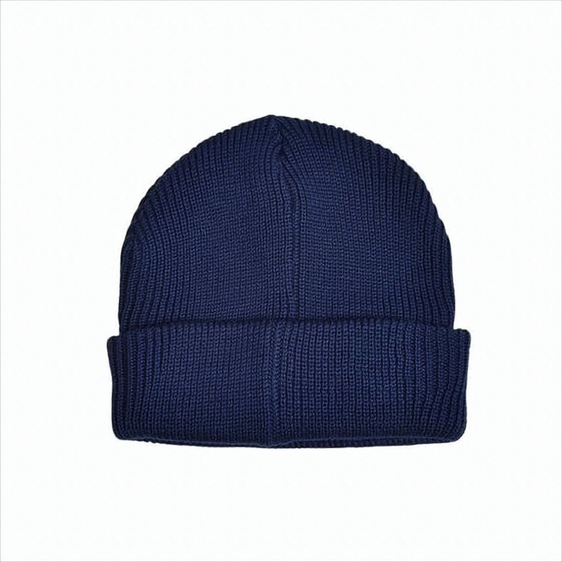 Chunky Knit Wool Beanie With Gothic Lettering