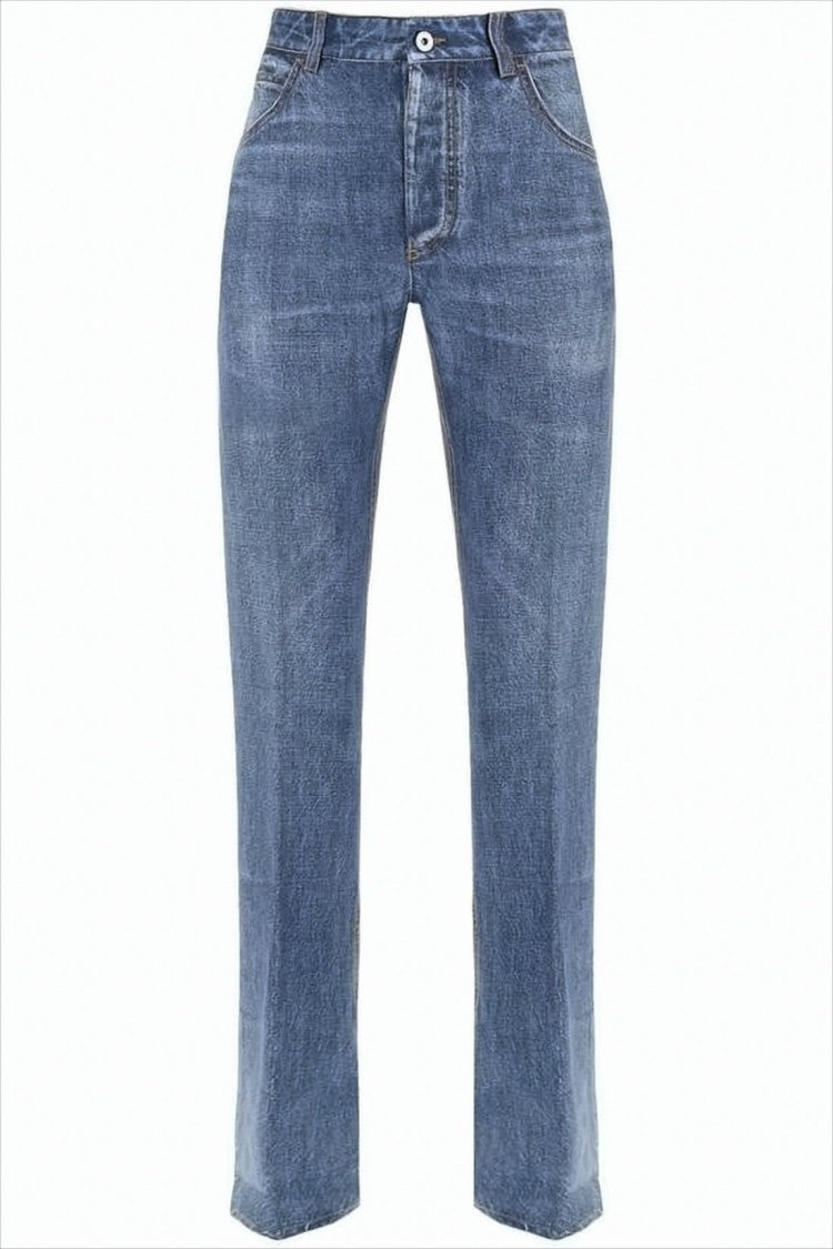 Straight-Leg Pants with Classic Denim Aesthetic