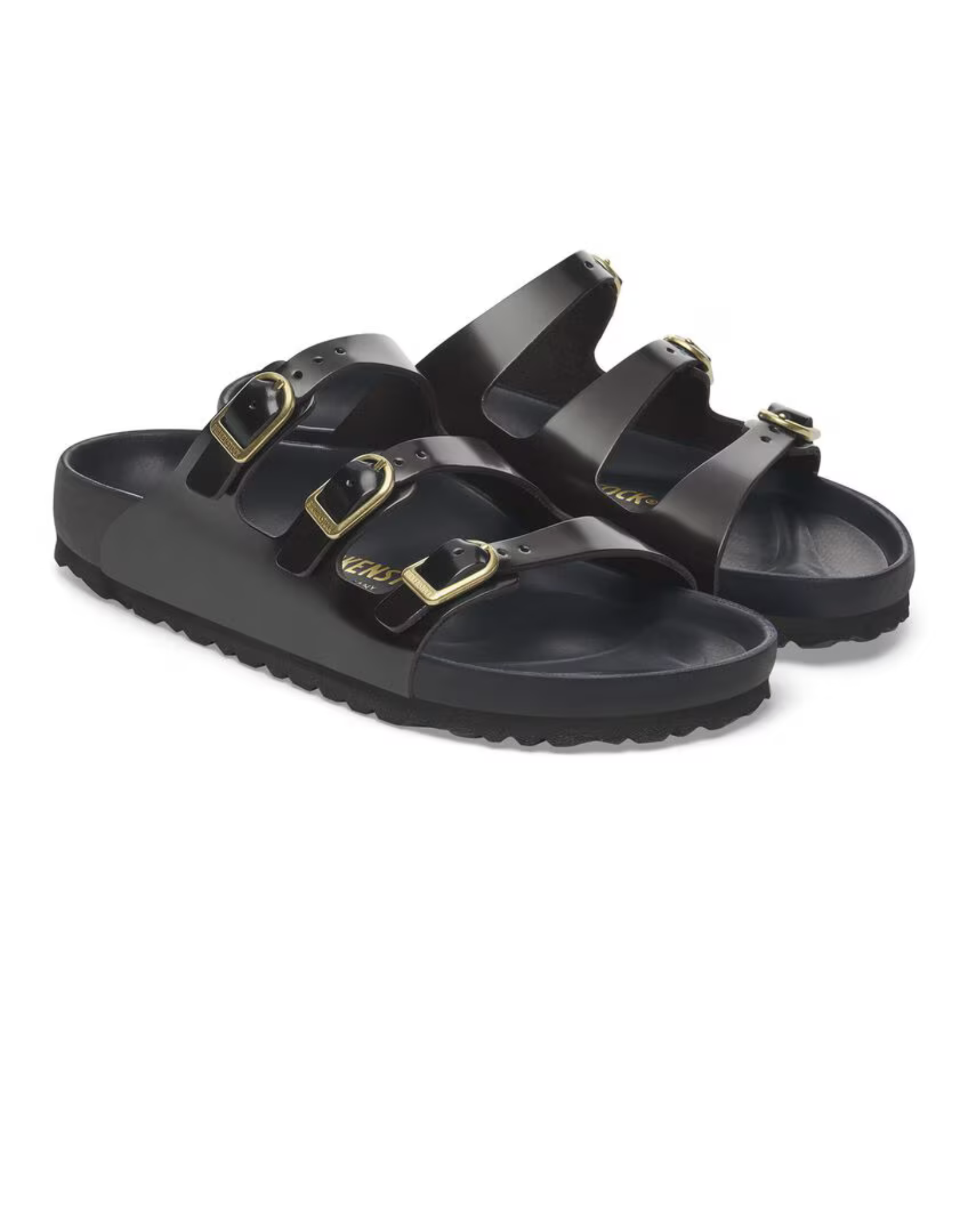 Florida Exquisit D-Buckle Patent Sandals
