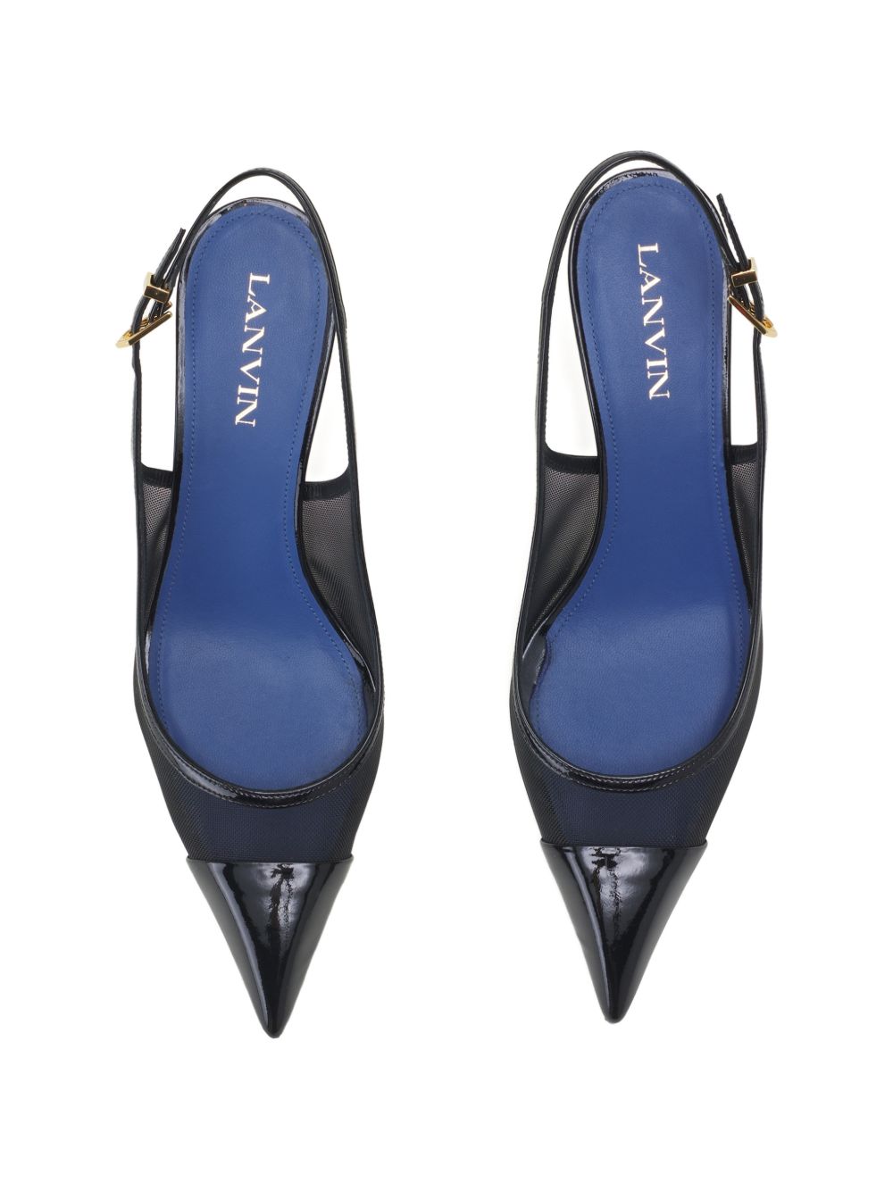 Silk and Nylon Blend Strappy Slingback