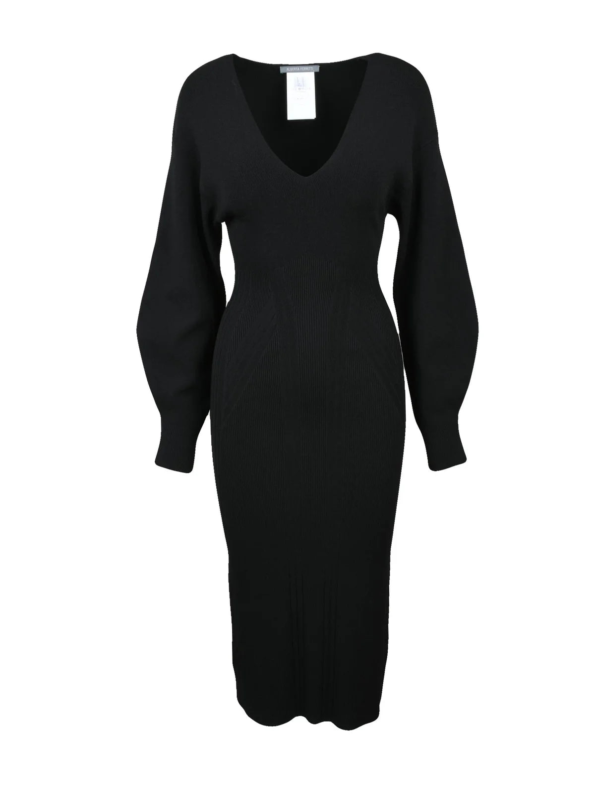 Long Knit Dress Black