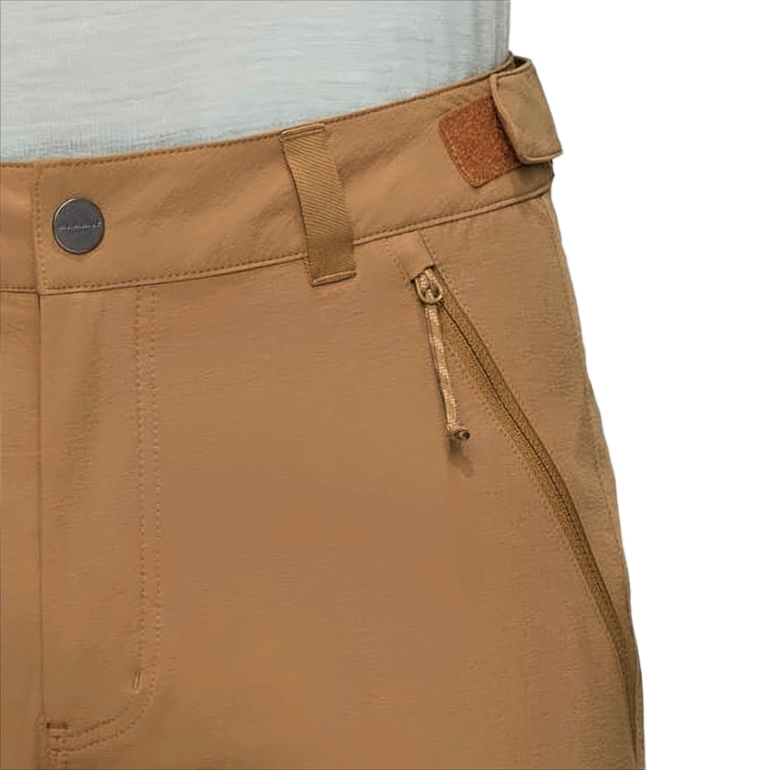Straight-Fit Casual Pants with Zippered Pockets