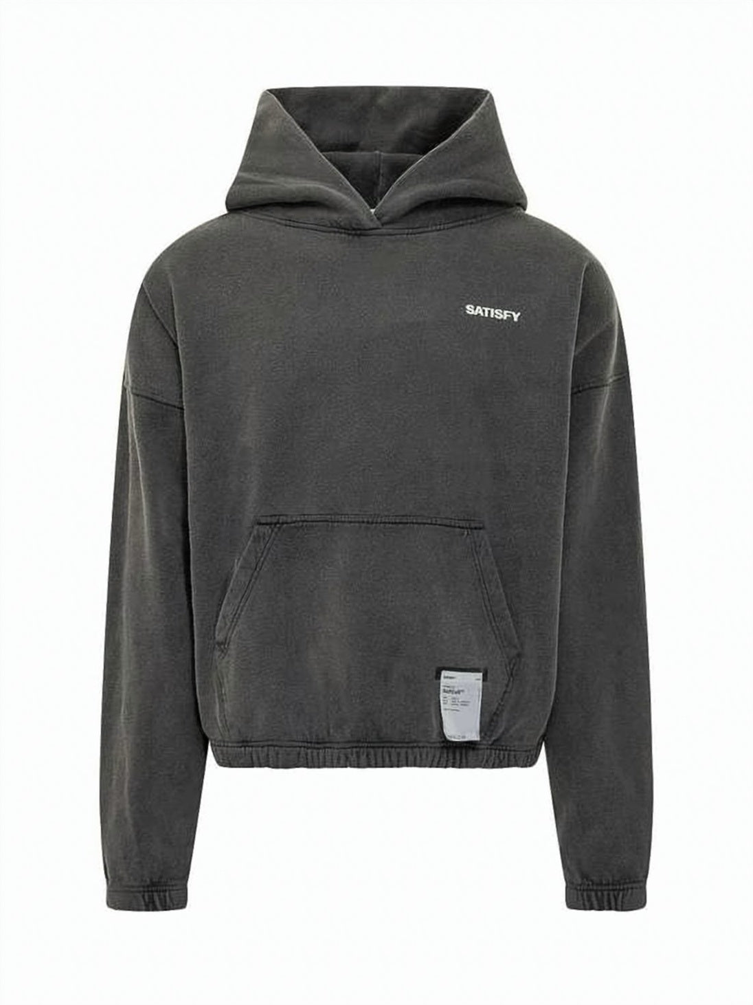 Cropped Relaxed-Fit Softcell Hoodie with Kangaroo Pocket