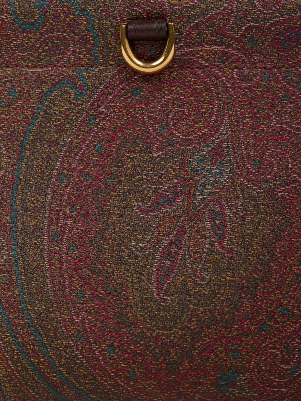 Rectangular Paisley Jacquard Clutch