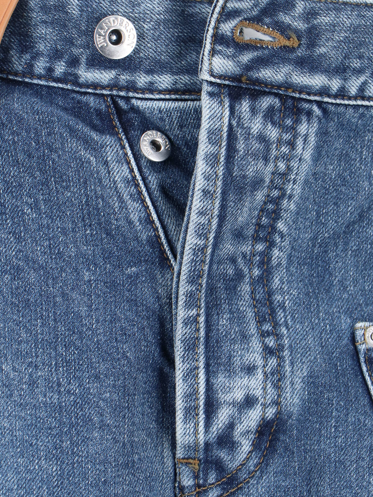 Azure Twisted Workwear High-Waisted Jeans