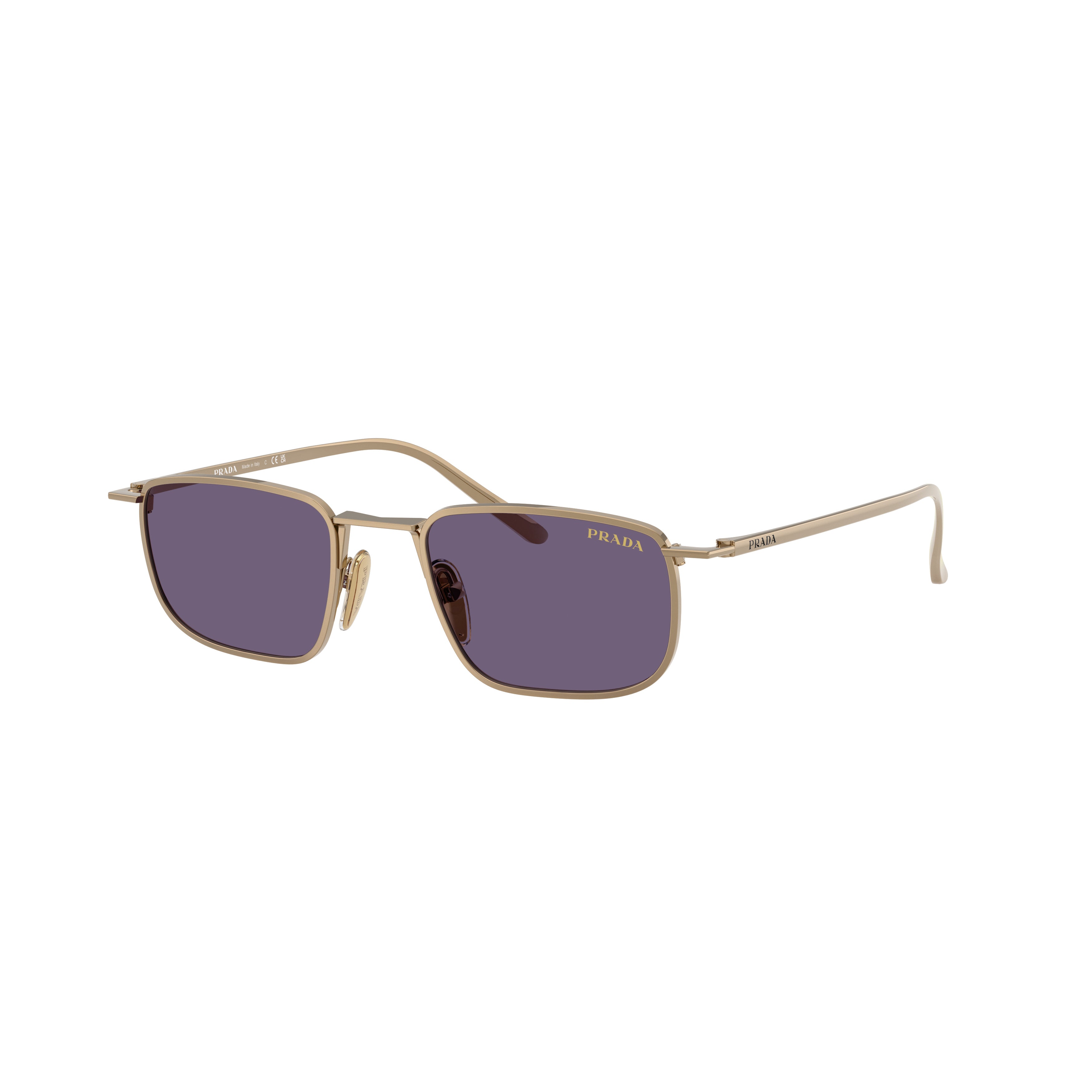 0pr D52s Rectangular Metal Sunglasses