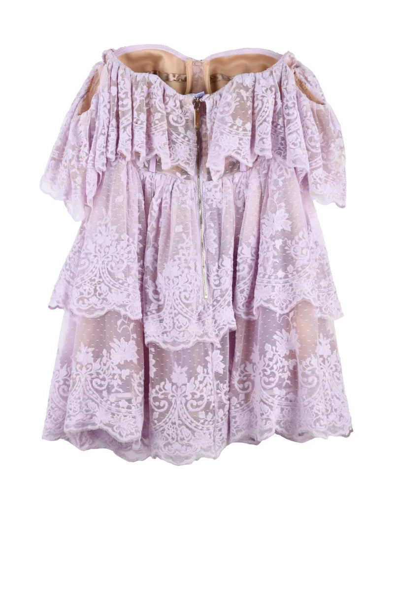 Mini Dress Polyamide Cotton - Wisteria