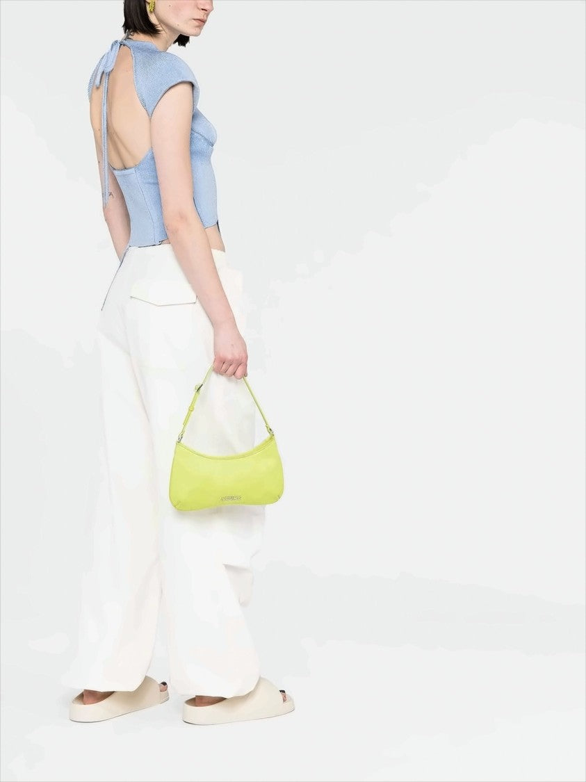 Pony Hair Shoulder Bag with Slim Silhouette