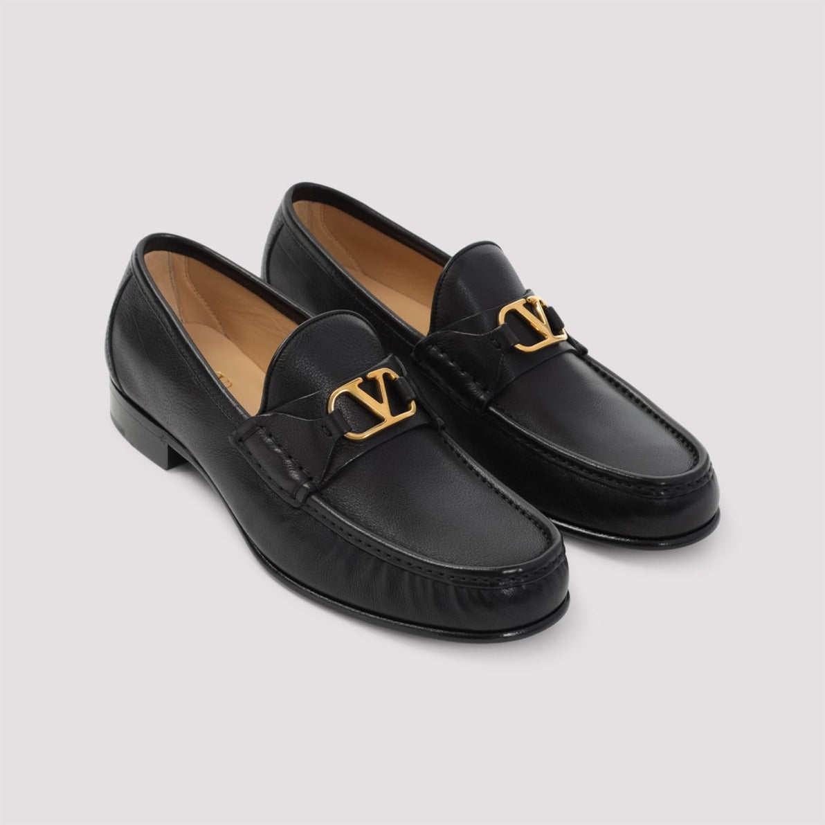 Elegant Black Leather Loafers