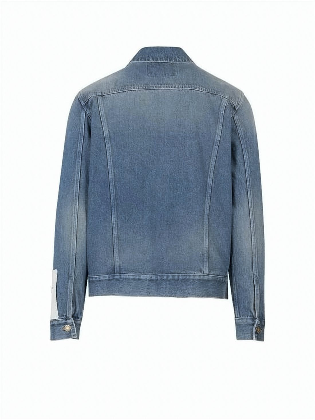 Denim Jacket With Classic Design And Structured Collar