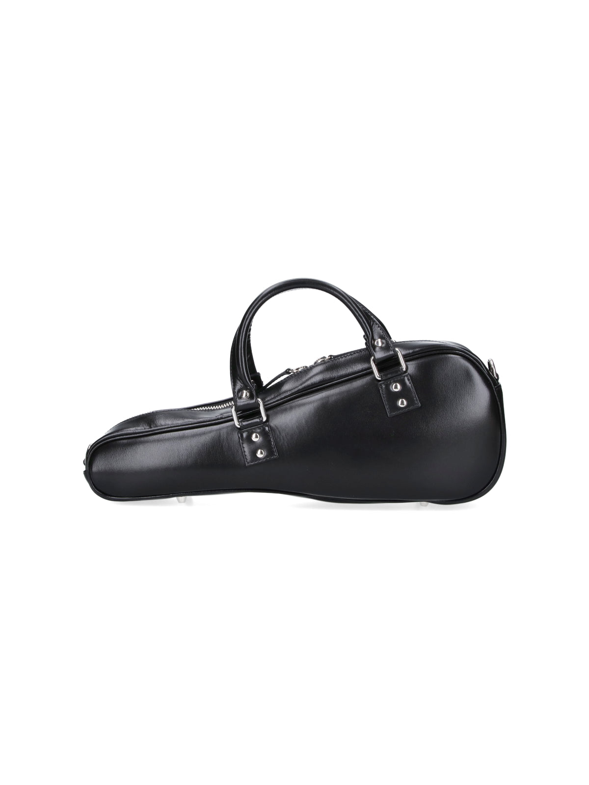 Black Sleek Elongated Glossy Bag