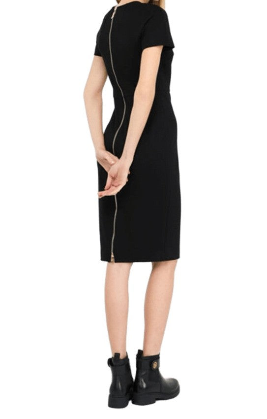 Midi-Length Sheath Dress In Compact Milano Knit