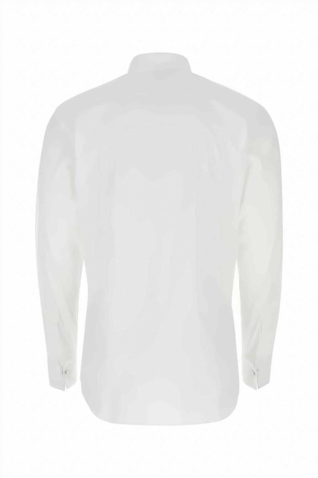 Blue Cotton Polyamide Button-Down Shirt
