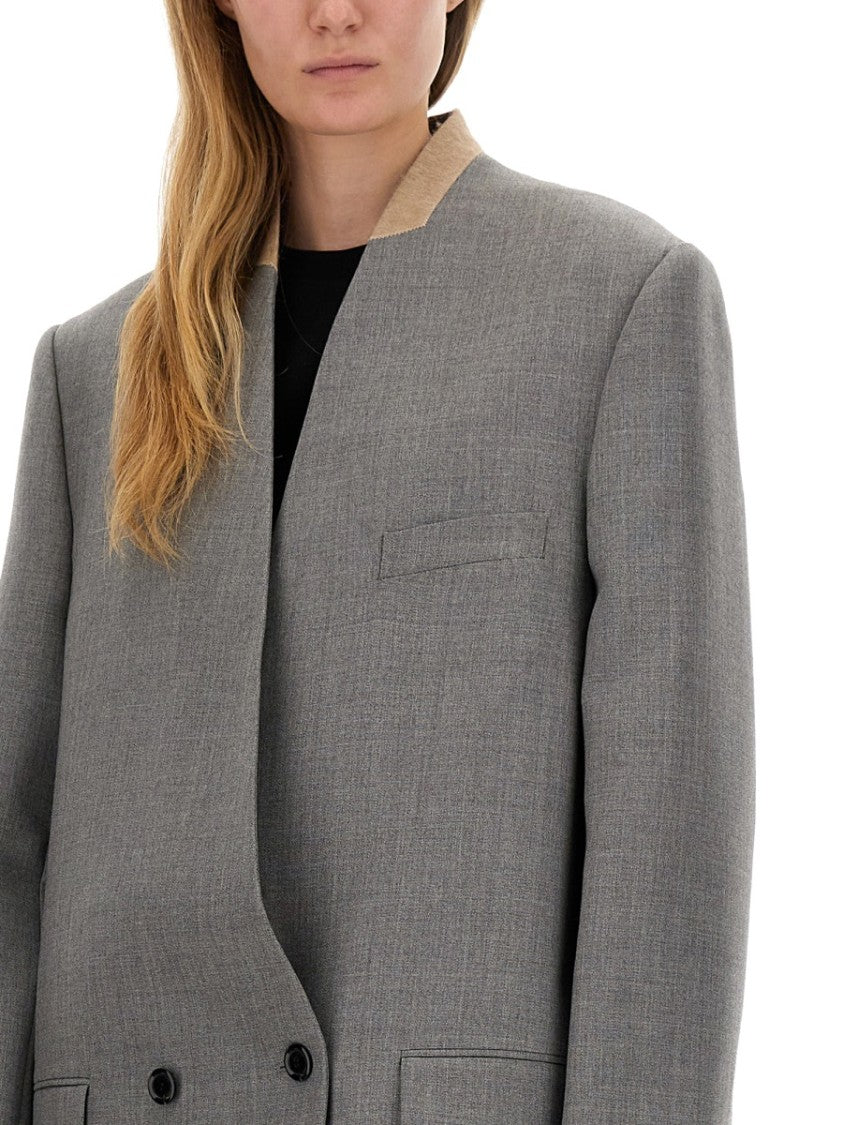 Tailored Grey Wool Coat