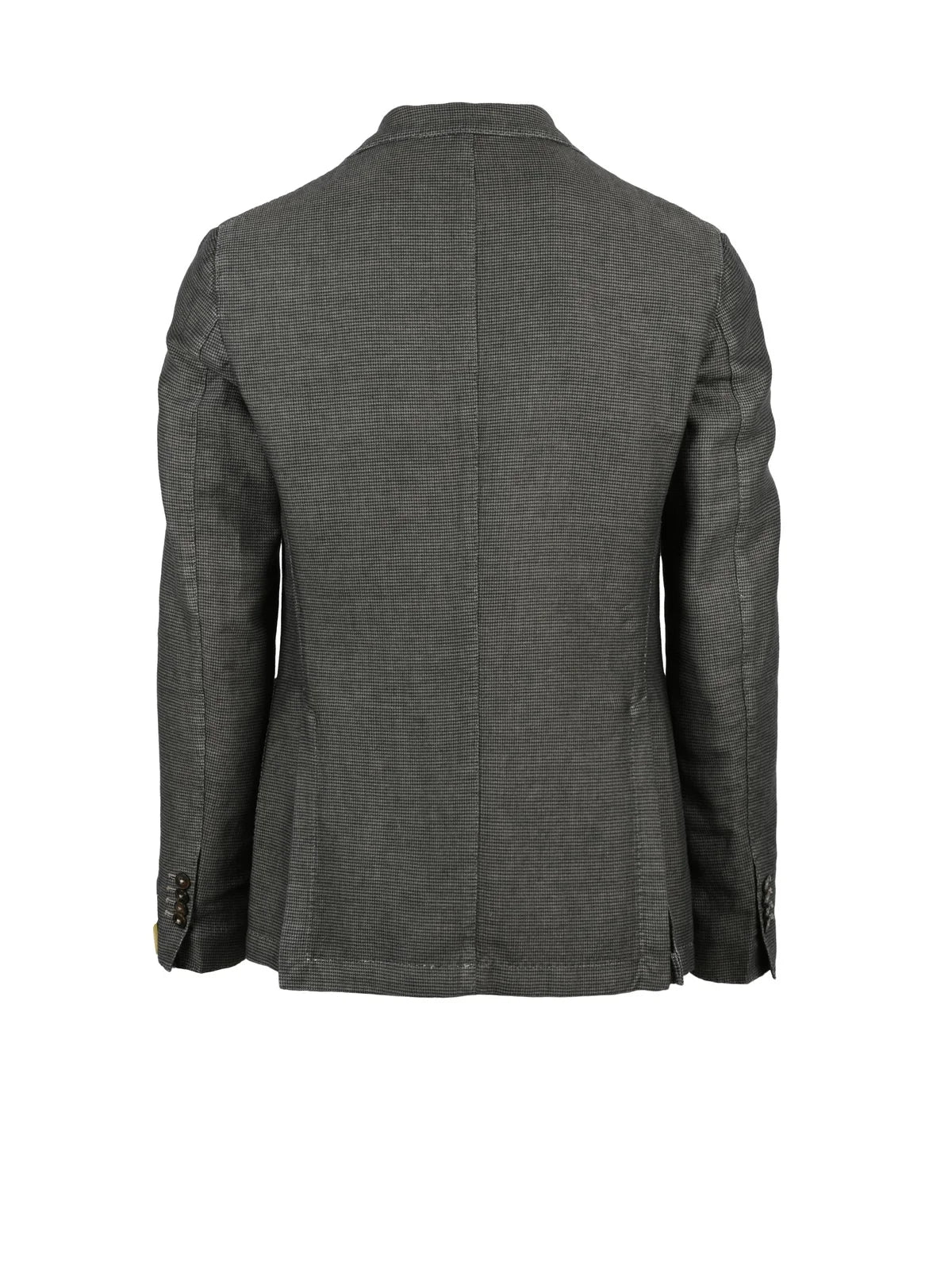 Brown Linen Cotton Rounded Jacket