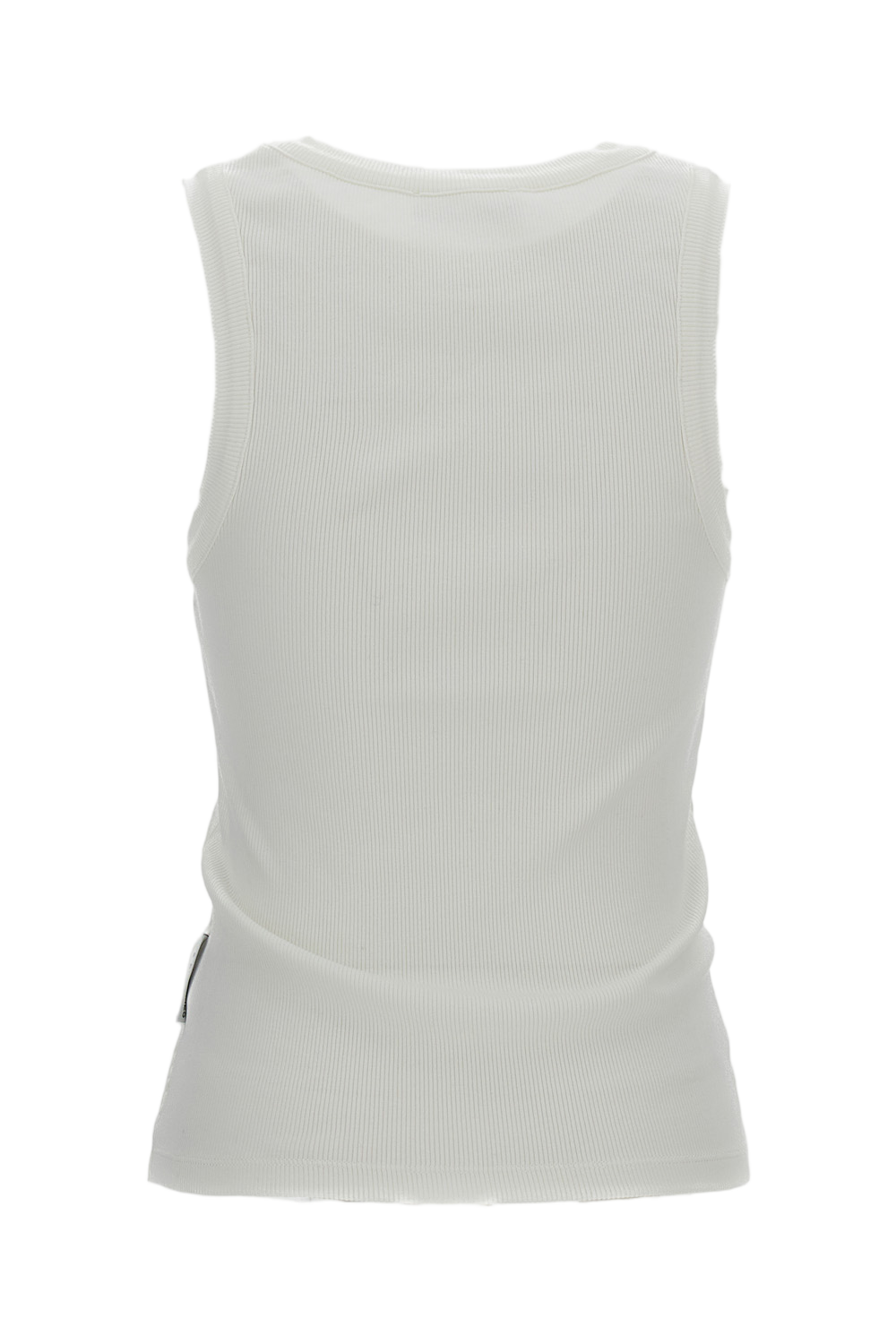 Fitted Tank Top with Crystal Application Detail