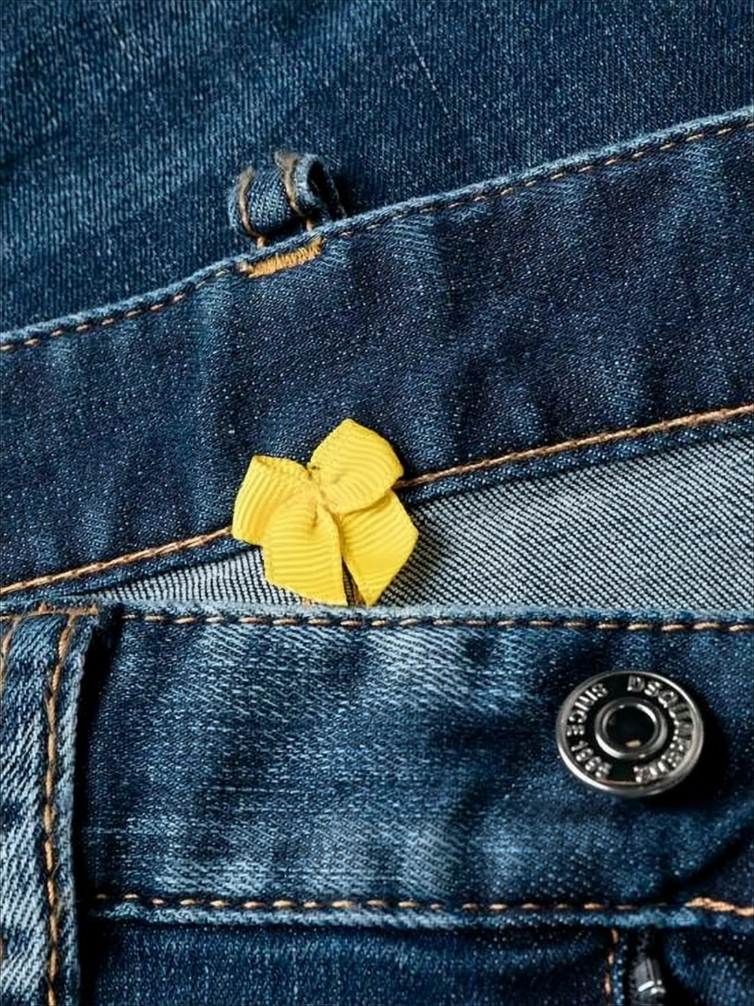 Slim-Fit Distressed Denim Pants with Unique Details