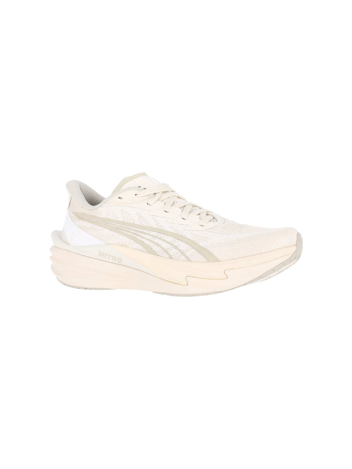 Neutral Streamlined Mesh Upper Sneakers