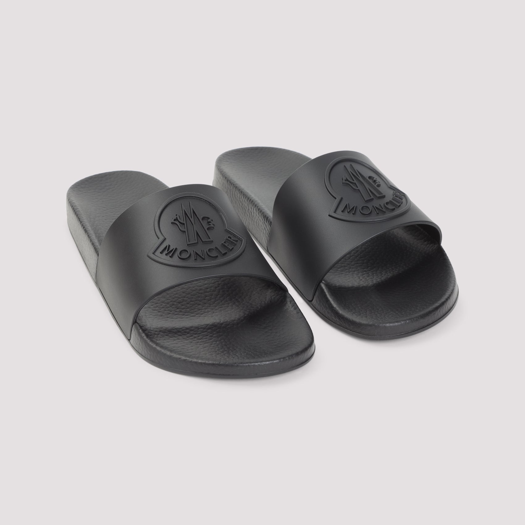 Elevated Black Slide Sandals