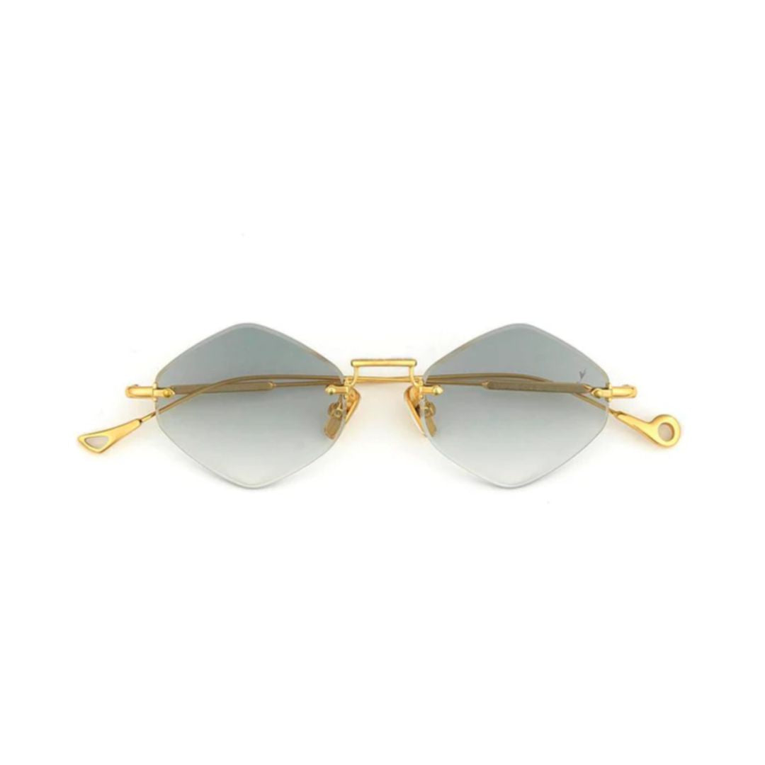 Empire C.4-25 Geometric Gradient Lens Sunglasses with Gold Metal Frame