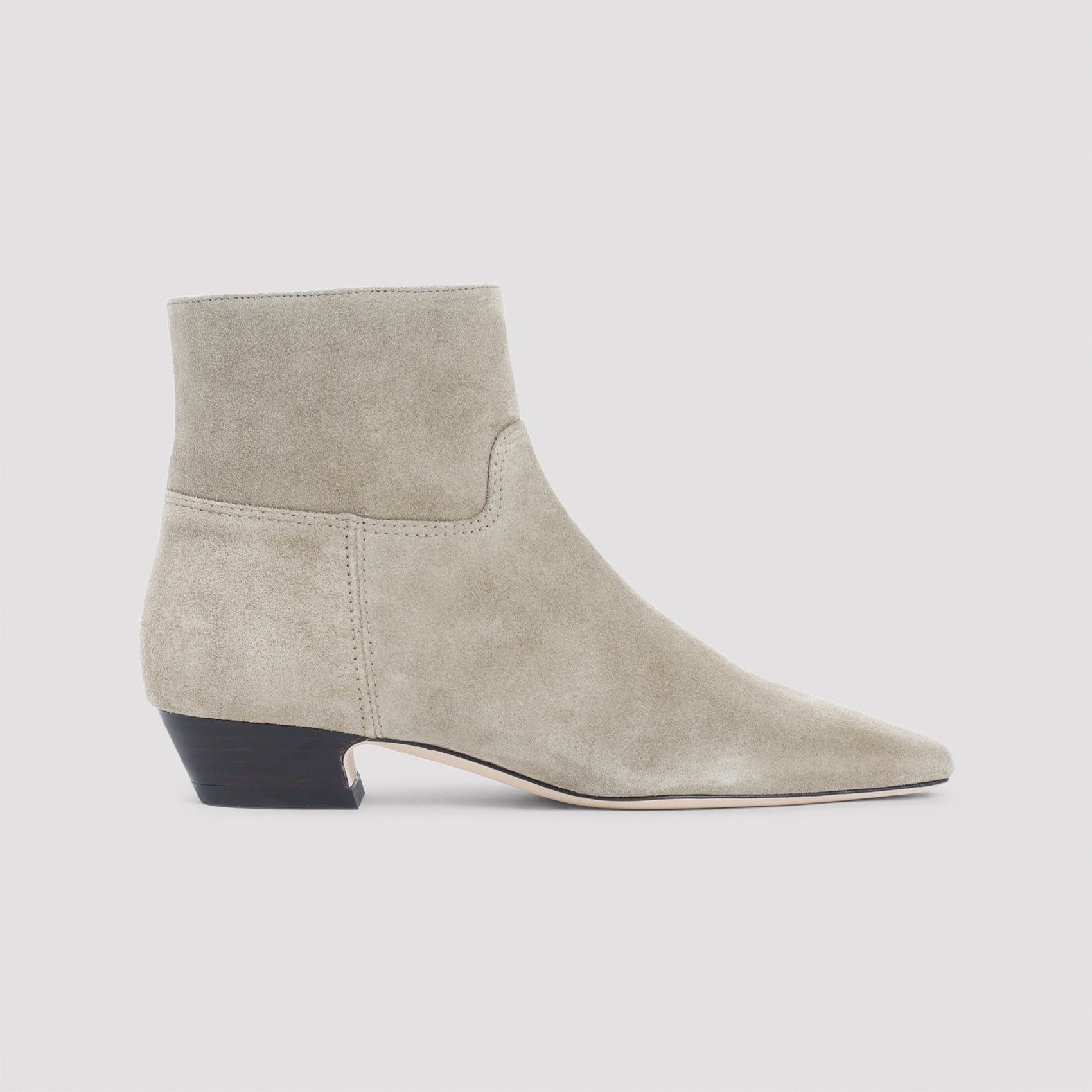 Pointed Toe Ankle Boots in Soft Suede