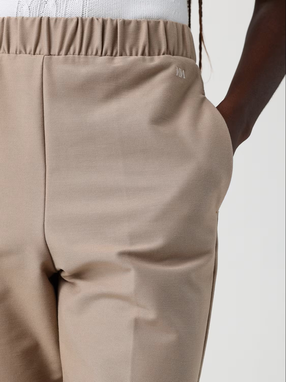 Straight-Leg Pants with Relaxed Fit and Cuffed Hem