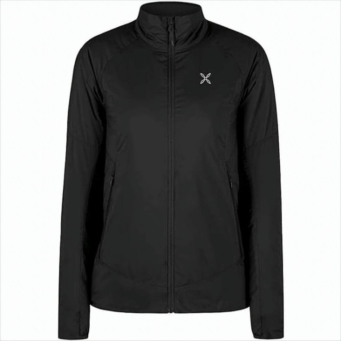 Tailored Black Jacket With Stand-Up Collar And Quilted Lining