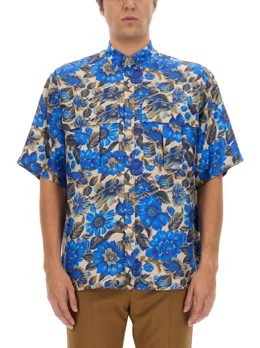 Oversized Floral Print Shirt