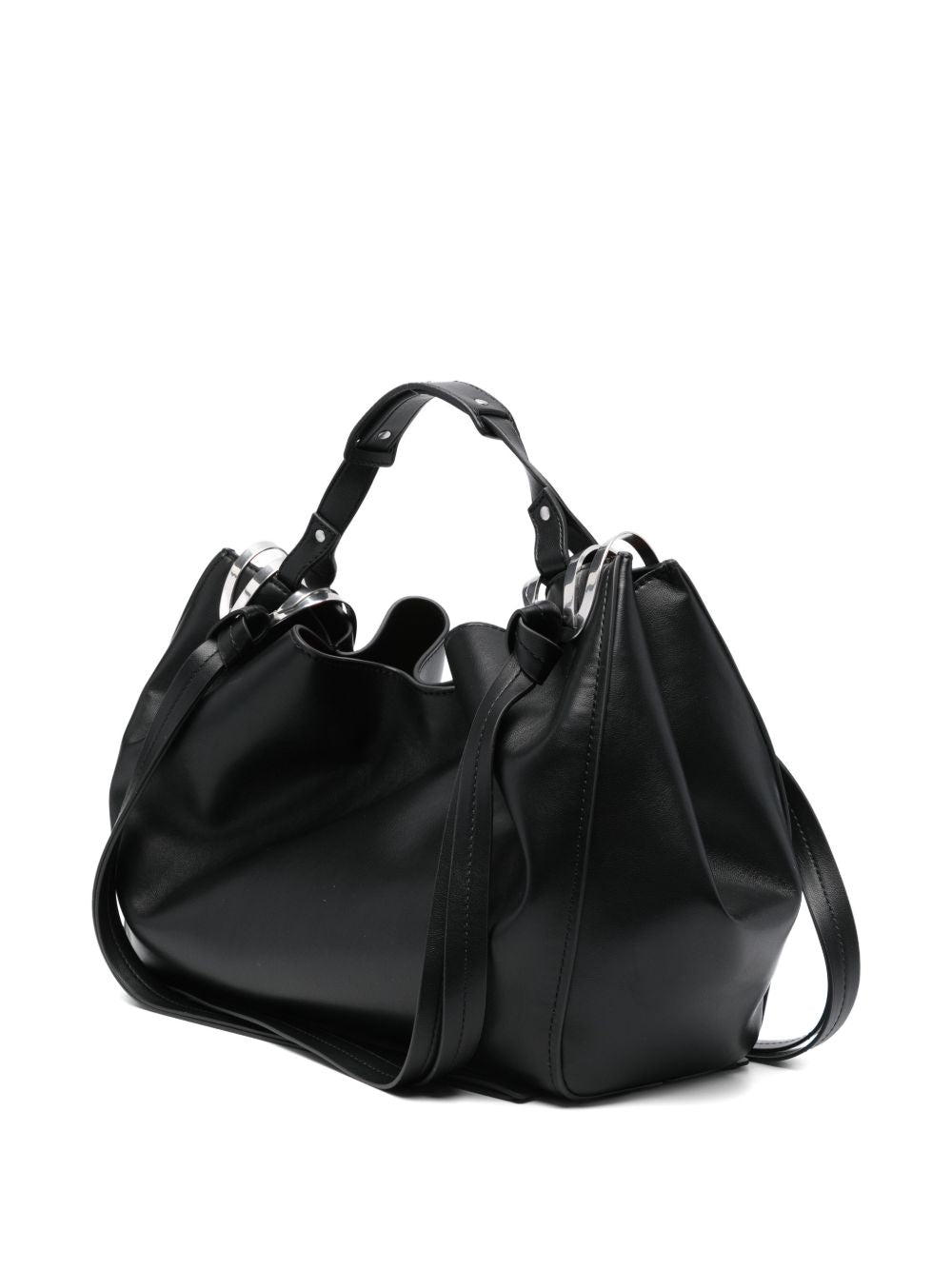 Silk and Nylon Black Bag