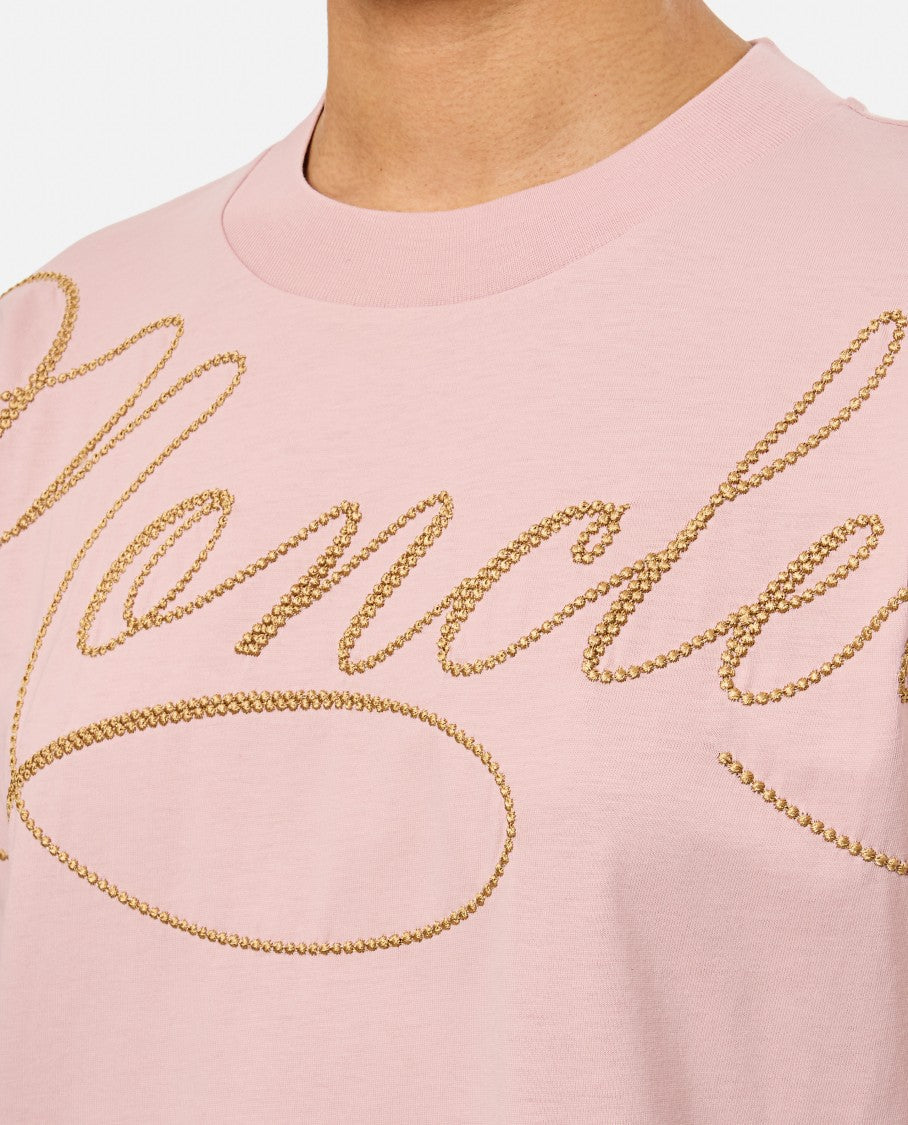 Crew-Neck T-Shirt With Iconic Logo Design