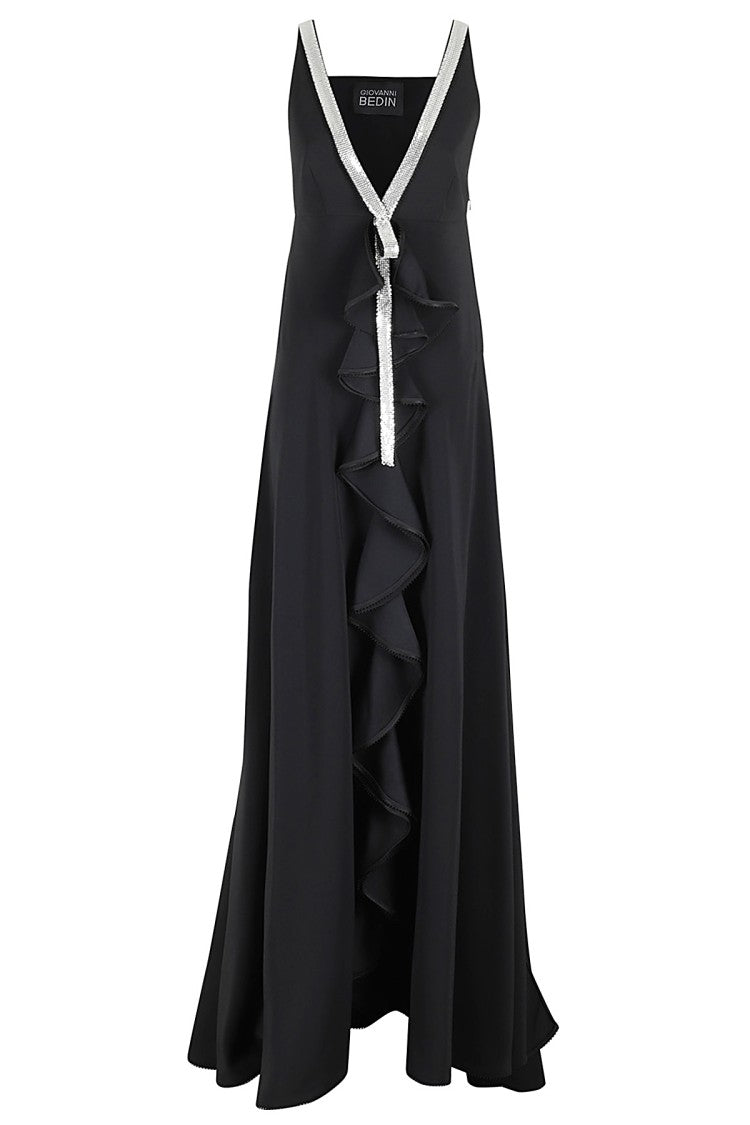 Crystal Belt Long Dress