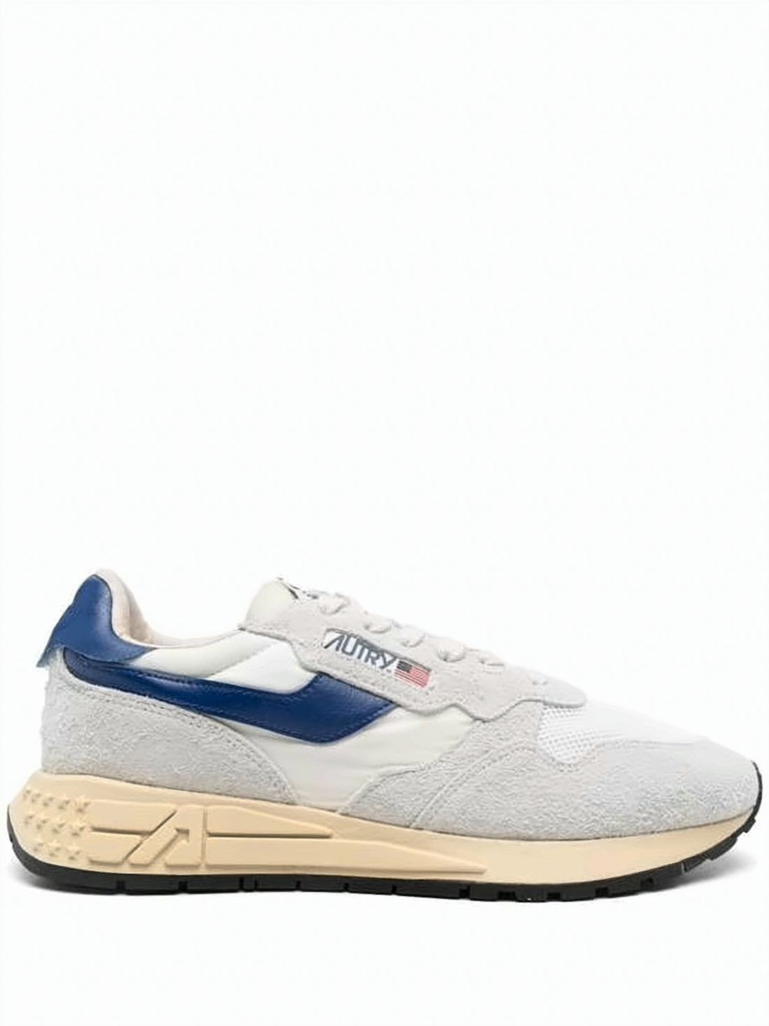 Low-Top Suede and Nylon Sneakers