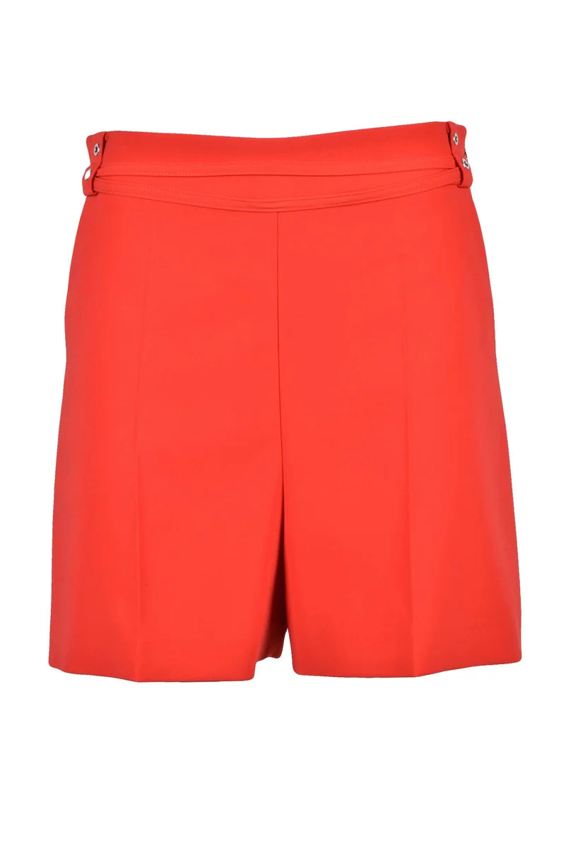 High-Waisted Shorts - Red