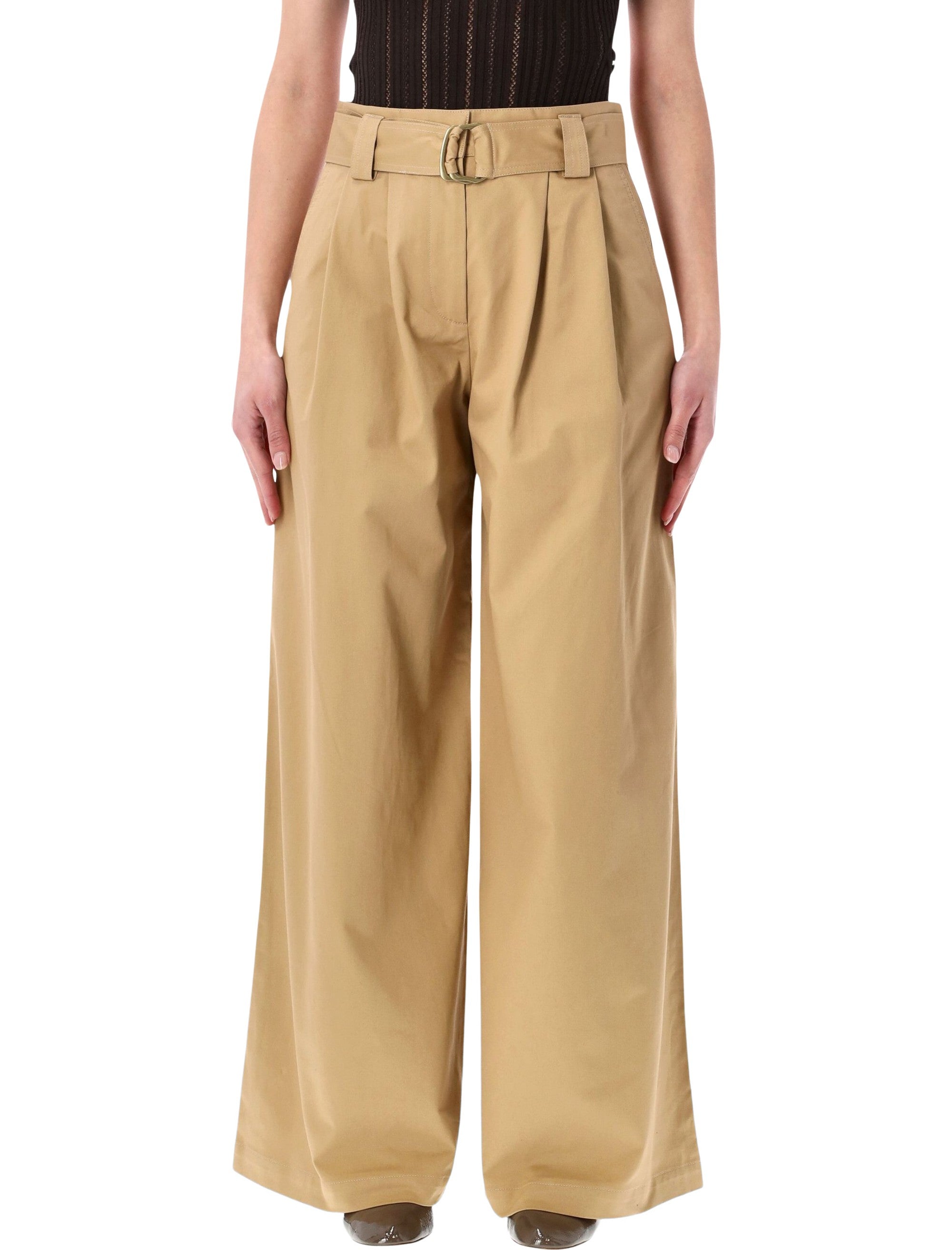 Riva High-Rise Pleated Trousers