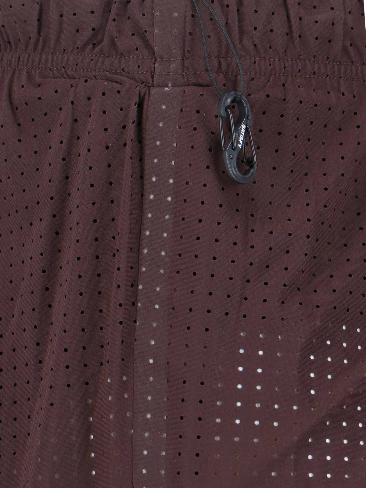 Brown Space-O Technical Perforated Shorts