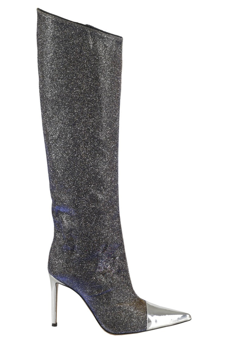 Pointed Toe Asymmetrical High Boots